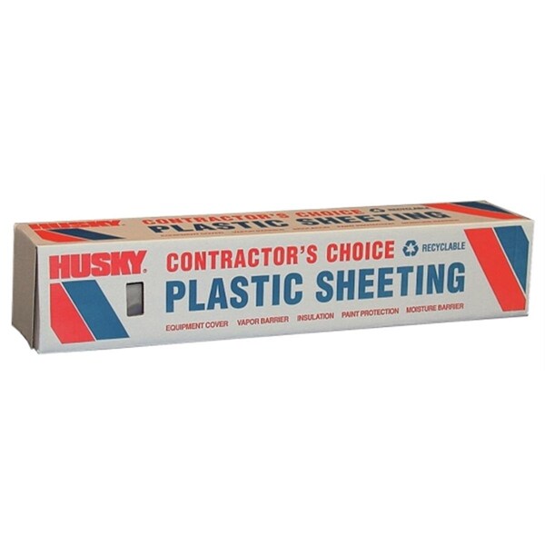 Poly-America 20ft. X 100ft. 4 ML Tyco Polyethylene Clear Plastic Sheeting PO310056 - main